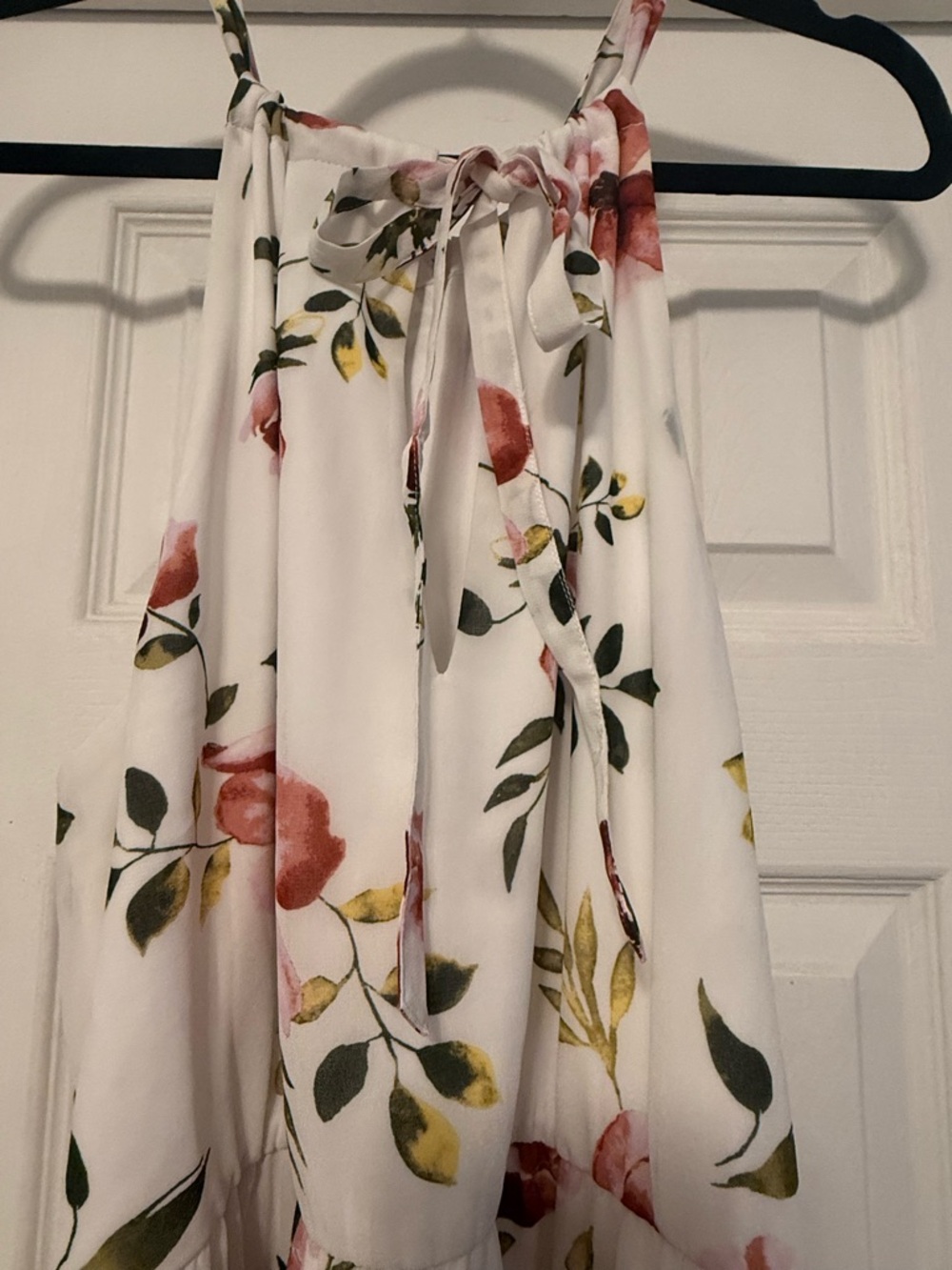 Torrid White Floral Halter Maxi Dress - Picture 3 of 4